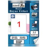 Artlantis A4 Hazır Etiket 210x297 Mm 20 Sayfa 1 Paket Kendinden Yapışkanlı Fotokopi Lazer İnkjet Kağıdı Yazıcılar İçin Uyumlu