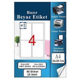 Artlantis A4 Hazır Etiket 99.1X139 mm 10 Sayfa 1 Paket Kendinden Yapışkanlı Fotokopi Lazer Inkjet Kağıdı Yazıcılar Için Uyumlu