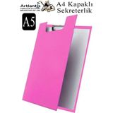 Artlantis A5 Kapaklı Sekreterlik 1 Adet Pembe Renkli 80 Yaprak Kapasiteli Ofis Ürünü