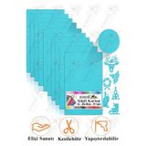 Artlantis Açık Mavi Simli Karton A3 30x40 Cm 10 Lu 1 Paket Simli Fon Kartonu Parıltılı Kağıt Anasınıfı Kreş Etkinlik Proje