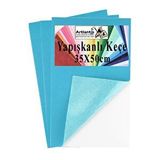 Artlantis Açık Mavi Yapışkanlı Keçe 35x50 Cm 3 Adet 2.0 Mm Kendinden Yapışkanlı Renkli Hobi Keçesi Elişi Keçe Kumaşı Anasınıfı Çok Renkli