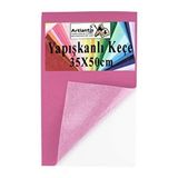 Artlantis Açık Pembe Yapışkanlı Keçe 35x50 Cm 3 Adet 2.0 Mm Kendinden Yapışkanlı Renkli Hobi Keçesi Elişi Keçe Kumaşı Anasınıfı Çok Renkli