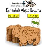 Artlantis Ahşap Boyama Böcekler 10 Adet 10X15CM Boyama Böcek Figürleri Etkinlik Çocuk Gelişim Motor Beceri Kreş Anasınıfı - Sarı