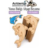 Artlantis Ahşap Boyama Deniz Canlıları 10 Adet 10X15CM Boyama Figürü Etkinlik Çoçuk Gelişim Motor Beceri Kreş Anasınıfı - Lila