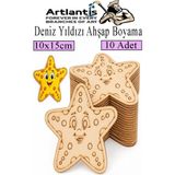 Artlantis Ahşap Boyama Deniz Canlıları 10 Adet 10X15CM Boyama Figürü Etkinlik Çoçuk Gelişim Motor Beceri Kreş Anasınıfı - Pembe