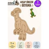 Artlantis Ahşap Boyama Dinozorlar 1 Adet 10X15 Dinazor Boyama Figürü Etkinlik Çocuk Gelişim Motor Beceri Anasınıfı Kreş - Mor