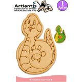 Artlantis Ahşap Boyama Hayvanlar 1 Adet 10X15 Set1 Hayvan Boyama Figürü Etkinlik Çocuk Gelişim Motor Beceri Anasınıfı Kreş - Lila