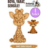 Artlantis Ahşap Boyama Hayvanlar 1 Adet 10X15 Set2 Hayvan Boyama Figürü Etkinlik Çocuk Gelişim Motor Beceri Anasınıfı Kreş - Lila