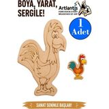 Artlantis Ahşap Boyama Hayvanlar 1 Adet 10X15 Set3 Hayvan Boyama Figürü Etkinlik Çocuk Gelişim Motor Beceri Anasınıfı Kreş - Mavi