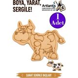 Artlantis Ahşap Boyama Hayvanlar 1 Adet 10X15 Set3 Hayvan Boyama Figürü Etkinlik Çocuk Gelişim Motor Beceri Anasınıfı Kreş - Mor