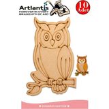 Artlantis Ahşap Boyama Hayvanlar 10 Adet 10X15 Set1 Hayvan Boyama Figürü Etkinlik Çocuk Gelişim Motor Beceri Anasınıfı Kreş - Kırmızı