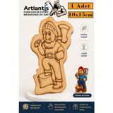 Artlantis Ahşap Boyama Meslekler 1 Adet 10X15 Meslek Boyama Figürü Etkinlik Çocuk Gelişim Motor Beceri Anasınıfı Kreş - Turuncu