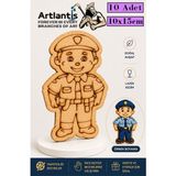 Artlantis Ahşap Boyama Meslekler 10 Adet 10X15 Meslek Boyama Figürü Etkinlik Çocuk Gelişim Motor Beceri Anasınıfı Kreş - Lila