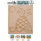 Artlantis Ahşap Boyama Tabletler 1 Adet 10X15 Yaz Teması Boyama Figürü Etkinlik Çocuk Gelişim Motor Beceri Anasınıfı Kreş - Siyah