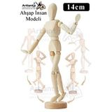 Artlantis Ahşap İnsan Modeli 14 Cm 1 Paket İnsan Figürlü Ahşap Model Manken Resim Ressam Eğitimi Tahta Adam Kukla Stilist Çok Renkli