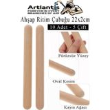 Artlantis Ahşap Ritim Çubuğu 10 Adet 5 Çift Okul Öncesi Eğitici Anaokulu Ritim Tokmağı Çubukları Çocuk Etkinlik Perkusyon Müzik Al