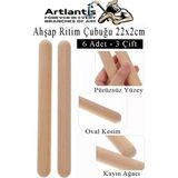 Artlantis Ahşap Ritim Çubuğu 6 Adet 3 Çift Okul Öncesi Eğitici Anaokulu Ritim Tokmağı Çubukları Çocuk Etkinlik Perkusyon Müzik Aleti - Naturel - Standart - 22 cm