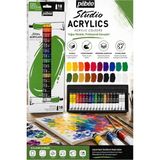 Artlantis Akrilik Boya 18 Renk 12 ml 1 Paket Pepeo Akrilik Boya Seti 18 Li Ahşap Tuval Taş Ağaç Boyamalar Için Idea Boyama Seti - Çok Renkli