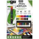 Artlantis Akrilik Boya 18 Renk 12 ml 1 Paket Pepeo Akrilik Boya Seti 18 li Ahşap Tuval Taş Ağaç Boyamalar İçin İdea Boyama Seti