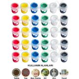 Artlantis Akrilik Boya 3 ml 6 Renk 5 Paket Mini Küçük Akrilik Boya Taş Ahşap Seramik Tuval Alçı Tuval Etkinlik Boyama Sanatsal