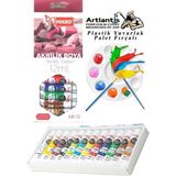 Artlantis Akrilik Boya Mikro 12 Renk 12 ml Tüp 1 Paket 12 Adet