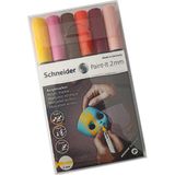 Artlantis Akrilik Markör 2mm Soluk 6 Renkler Set 1 Paket Metal Cam Mantar Plastik Kumaş Deri Beton Boyama Için Ideal