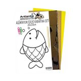 Artlantis Alüminyum Folyo Kabartma Seti 20x30 cm Deney Malzemesi 1 Paket Aliminyum Folyo Seti Kabartma