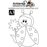 Artlantis Alüminyum Folyo Kabartma Seti A3 30X40 cm 1 Paket Aliminyum Folyo Seti Kabartma Seti Sanatsal Hobi El Becerisi Geliştir - Standart - Lacivert