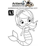 Artlantis Alüminyum Folyo Kabartma Seti A3 30X40 cm 1 Paket Aliminyum Folyo Seti Kabartma Seti Sanatsal Hobi El Becerisi Geliştir - Standart - Pembe