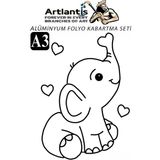 Artlantis Alüminyum Folyo Kabartma Seti A3 30X40 cm 1 Paket Aliminyum Folyo Seti Kabartma Seti Sanatsal Hobi El Becerisi Geliştir - Standart - Sarı