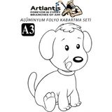 Artlantis Alüminyum Folyo Kabartma Seti A3 30X40 cm 1 Paket Aliminyum Folyo Seti Kabartma Seti Sanatsal Hobi El Becerisi Geliştir - Standart - Siyah