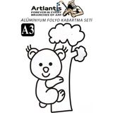 Artlantis Alüminyum Folyo Kabartma Seti A3 30X40 cm 1 Paket Aliminyum Folyo Seti Kabartma Seti Sanatsal Hobi El Becerisi Geliştir - Standart - Turuncu