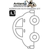 Artlantis Alüminyum Folyo Kabartma Seti A3 30X40 cm 1 Paket Aliminyum Folyo Seti Kabartma Seti Sanatsal Hobi El Becerisi Geliştir - Standart - Yeşil