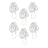 Artlantis Askılı Vantuz Öpücük 4 Cm 6 Adet Büyük Kancalı Cam Vantuzu Pvc Vantuz Mutfak Banyo Pencere ve Kapı C