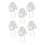 Artlantis Askılı Vantuz Öpücük 4 Cm 6 Adet Büyük Kancalı Cam Vantuzu Pvc Vantuz Mutfak Banyo Pencere ve Kapı Camı Vantuzu