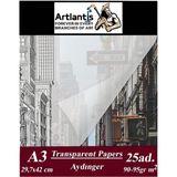 Artlantis Aydınger Kağıdı A3 25'li Eskiz Kağıdı 90 gr 29,7 x 42 cm - A3 29,7x42 cm - Krem - Standart