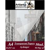 Artlantis Aydınger Kağıdı A4 90 gr 50'li Eskiz Kağıdı 1 Paket - Krem - Standart