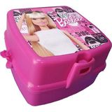 Artlantis Barbie Beslenme Kutusu Pembe 4 Bölmeli Kız Figürlü 1 Adet Yemek Saklama Kabı Pembe Beslenme Çantası - Standart