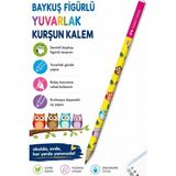 Artlantis Baykuş Kurşun Kalem 1 Adet Faber Castell Yuvarlak Gövdeli Siyah Kurşun Kalem Yumuşak Yazım Kolay Tutuş Kaliteli Okul - Çok Renkli - Standart