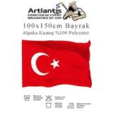 Artlantis Bayrak 100x150 cm Türk Bayrağı Kumaş 1 Adet Alpaka Kumaş Bez Bayrak Kaliteli Türk Bayrağı