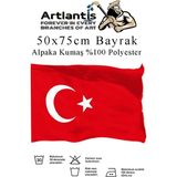 Artlantis Bayrak 50X75 cm Türk Bayrağı Kumaş 1 Adet Alpaka Kumaş Bez Bayrak Kaliteli Türk Bayrağı Kırmızı Beyaz Bayrak - Kırmızı - Beyaz - Standart - 50x75cm