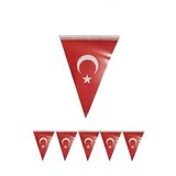 Artlantis Bayrak Flama 1 Adet Ay Yıldız Bayraklı Flama Süsleme 29 Ekim 23 Nisan Üçgen Kağıt Flama Milli Bayram Süsü Sınıf Okul Süsleme