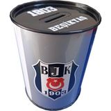 Artlantis Beşiktaş Metal Kumbara Orta Boy Orjinal Lisanslı 1 Adet Bjk Kumbara Taraftar Kumbara Kara Kartal 12X9 cm