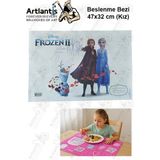 Artlantis Beslenme Bezi Kız Modeli Yıkanabilir 32X47 cm 1 Adet Beyaz Beslenme Örtüsü Kreş İçin Ideal