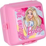 Artlantis Beslenme Kutusu 4 Bölmeli Barbie Pembe Renk No:2 Kız Figürlü 1 Adet Yemek Saklama Kabı Beslenme Çantası