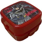 Artlantis Beslenme Kutusu 4 Bölmeli Batman Kırmızı Renk Erkek Figürlü 1 Adet Yemek Saklama Kabı Beslenme Çantası