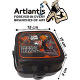 Artlantis Beslenme Kutusu 4 Bölmeli Siyah Renk Basketbol Figürlü 1 Adet