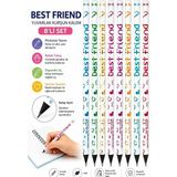 Artlantis Best Friend Kurşun Kalem 8 Adet Fatih Yuvarlak Gövdeli Siyah Kurşun Kalem Yumuşak Yazım Kolay Tutuş Kaliteli Okul Sınıf - Çok Renkli - Standart
