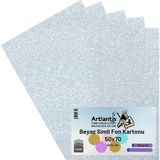 Artlantis Beyaz Simli Karton 50X70 5 Adet Artlantis Simli Karton Beyaz 5 Adet 50*70 - standart