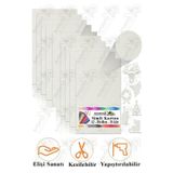Artlantis Beyaz Simli Karton A3 30x40 cm 10 lu 1 Paket Simli Fon Kartonu Parıltılı Kağıt Anasınıfı Kreş Etkinlik Proje